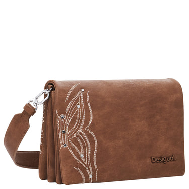 Desigual Goodall Sand Dortmund Flap 2.0 - Borsa a tracolla 25 cm (arena)