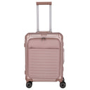 Travelite Next - 4-Rollen-Kabinentrolley mit Vortasche S 55 cm (rose)