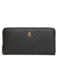 Tommy Hilfiger Icon Large Zip Mono - Geldbörse 12cc 19 cm (black)