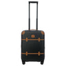 Brics Bellagio - 4-Rollen-Kabinentrolley 55 cm recycelt (black/tan)
