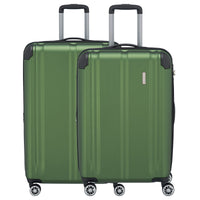 Travelite City - Set di Trolley 4 Ruote 2 pezzi (verde)