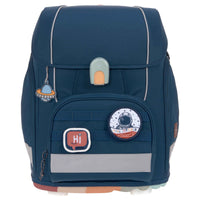 Lässig School Set Boxy Unique - Set di Zaini 7 pezzi (Navy)