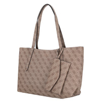 Guess Brenton Top Zip Tote - Borsa Shopper 36 cm (latte logo)
