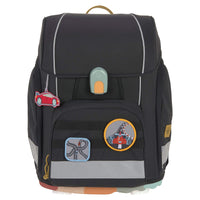 Lässig School Set Boxy Unique - Set Zaino 7 pezzi (Nero)