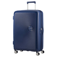 American Tourister Soundbox - 4 - Rollen - Trolley 77 cm erw. (blau) - Markenkoffer