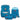 Step by Step Basis - Set di Zaini 4 pezzi (Blue Hearts)