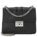 Seidenfelt Roros - Schultertasche 21 cm (black/silver)