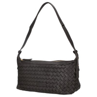 Les Visionnaires Marie Baguette Weave Silky - Borsa a spalla 38.5 cm (cafe)