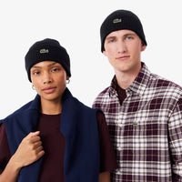 Lacoste Unisex Beanie - Mütze aus gerippter Wolle (navy blue) - Ansicht 3