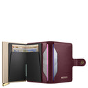 Secrid Miniwallet Emboss Diamond - Kreditkartenetui 6cc 10.2 cm RFID (bordeaux+) - Ansicht 6