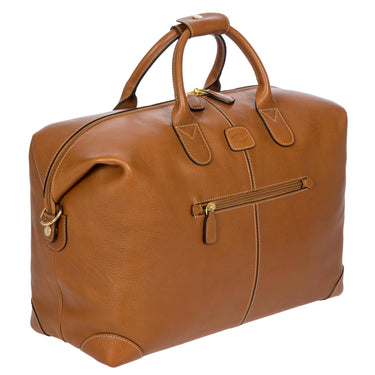 Brics Life - Pelle Weekender - Borsa da viaggio 43 cm in pelle (colore: cognac)