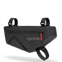 Cyclite Borsa da Telaio Piccola / 02 - Borsa da telaio (Bikepacking) 24 cm (nera)