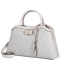 Guess Lindsey Satchel - Borsa a mano 36 cm (coal logo)