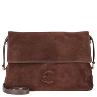 Coccinelle Lidia Suede Bim - Shoulder Bag 40 cm (brunette/brunet)