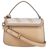 Guess Audrey Logo XBody Flap - Umhängetasche 24.5 cm (beige logo) - Ansicht 4