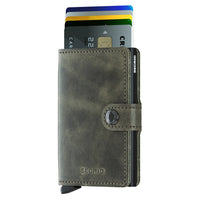 Secrid Vintage Miniwallet - Portafoglio RFID 6.5 cm (olive-nero)