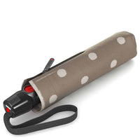 Knirps T.200 M Duomatic - Taschenschirm Regenschirm (dot art taupe) - Ansicht 2
