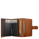 Secrid Miniwallet Emboss Lines - Kreditkartenetui 6cc 10.2 cm RFID (cognac+) - Ansicht 6