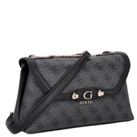 Guess Lindsey XBody Flap - Umhängetasche 27 cm (coal logo) - Ansicht 5