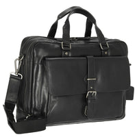 Leonhard Heyden Roma - Aktentasche 2 Fächer. mit Vortasche Leder 15" 41 cm (schwarz) - Ansicht 5