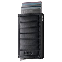Secrid Slimwallet Emboss Lines - Kreditkartenetui 6cc 10.2 cm RFID (black+) - Ansicht 2