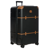 Brics Bellagio Trunk - 4 - Rollen - Trolley 80 cm recycelt (black/tan) - Markenkoffer