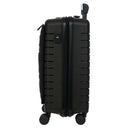 Brics BY Ulisse - 4 - Rollen - Kabinentrolley mit Vortasche 55 cm erw. USB (black, 55 cm (Vortasche)) - Markenkoffer