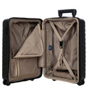 Brics BY Ulisse - 4 - Rollen - Kabinentrolley mit Vortasche 55 cm erw. USB (black, 55 cm (Vortasche)) - Markenkoffer