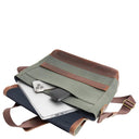 Buckle & Seam Times Canvas - Messenger Bag 15.7" 36 cm (grün) - Markenkoffer