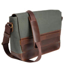 Buckle & Seam Times Canvas - Messenger Bag 15.7" 36 cm (grün) - Markenkoffer
