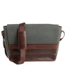 Buckle & Seam Times Canvas - Messenger Bag 15.7" 36 cm (grün) - Markenkoffer
