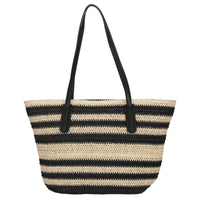 Seidenfelt Savonlinna - Shopper 47 cm (natural straw with black stripes) - Ansicht 4