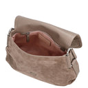 Coccinelle Rebekka Suede - Umhängetasche 27 cm (warm taupe) - Markenkoffer