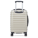 Delsey Paris Shadow 5.0 - 4 - Rollen - Kabinentrolley mit Vordertasche S 55 cm erw. USB (elfenbein) - Markenkoffer