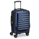 Delsey Paris Shadow 5.0 - 4-Rollen-Kabinentrolley mit Vortasche S 55 cm erw. USB (marineblau) - Ansicht 4