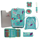 DerDieDas ErgoFlex Easy - Schulranzen Set 5tlg. 950 g (Butterfly Garden) - Markenkoffer