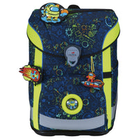 DerDieDas ErgoFlex Easy - Schulranzen Set 5tlg. 950 g (Neon Crazy) - Markenkoffer