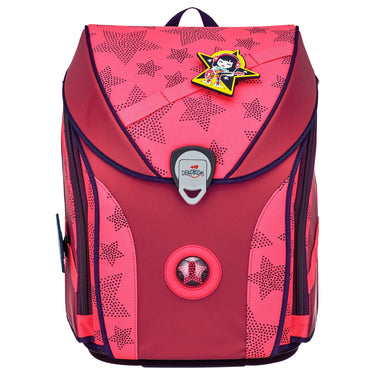 DerDieDas ErgoFlex Max Superflash Neon - Schulranzen Set 5tlg. 950g (Neon Star) - Markenkoffer