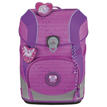 DerDieDas ErgoFlex Tiny - Schulranzen Set 5tlg. 900g (Purple Unicorn) - Markenkoffer