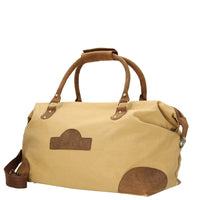 Dermata - Reisetasche Canvas/Leder Kombination 50 cm (brown) - Markenkoffer