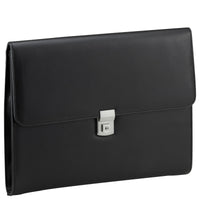 D&N Easy Business Konferenzmappe feingenarbtes PU mit Organizer 36 cm (schwarz)