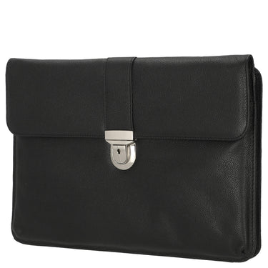 D&N Easy Business - Schreibmappe 27 cm Leder (schwarz) - Markenkoffer