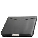 D&N Easy Business - Schreibmappe feingenarbtes PU 35 cm Rechner (schwarz)