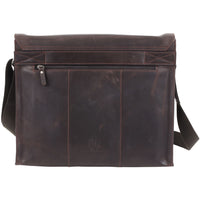 Leonhard Heyden Dakota - Borsa a tracolla L in pelle 38 cm (marrone)