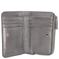 Coccinelle Metallic Soft - Portafoglio 6cc 13 cm (steel)