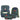 Step by Step Basis - Set di Zaini Scolastici 4 pezzi (Geometrico Verde)