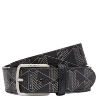 Lacoste The Blend Geschenkset - Kreditkartenetui und Gürtel (monogram noir gris, 95 cm) - Ansicht 2