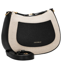 Coccinelle C-Easy Canvas - Umhängetasche 22 cm (natural/noir) - Ansicht 5