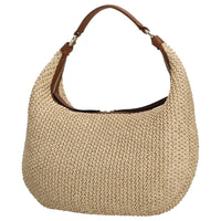 abro Nana Raffia Maglia - Borsa a tracolla 37 cm (natural-nut)