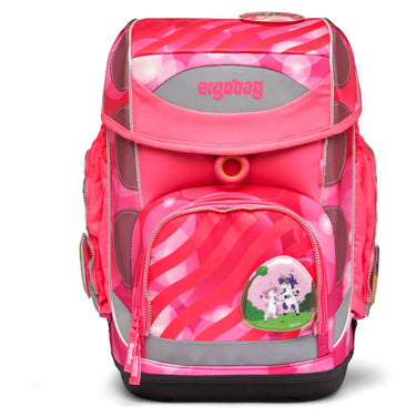 Ergobag Cubo "Neo" - Schulranzen Set 5tlg. Modell 2024 (KuntBärbuntes Einhorn) - Markenkoffer